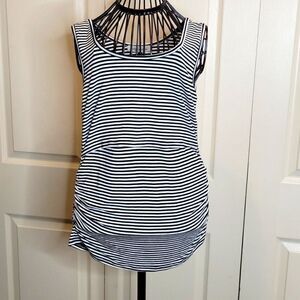 Angel Maternity Striped Sleeveless Top Size Small